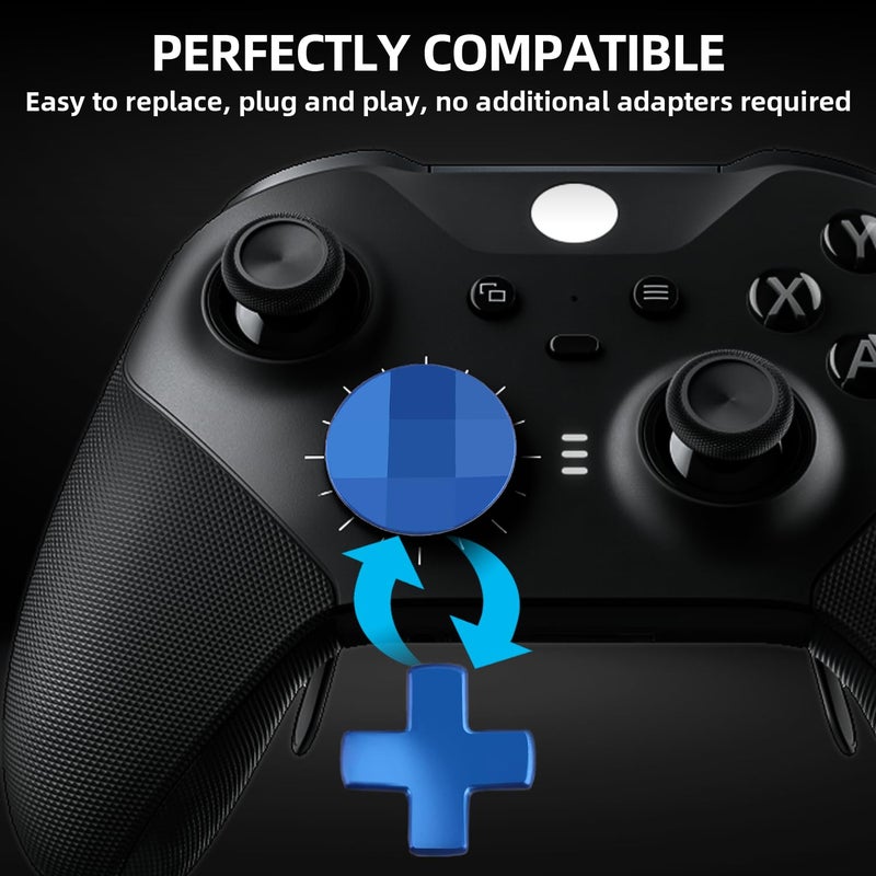 DTianSir 14 in 1 Metal Thumbsticks for Xbox Elite Wireless Controller Series 2,Gaming Accessory Replacement with 6 Swap Thumbsticks,4 Paddles,2 D-Pads,1 Bag,1 Tool - Image 4